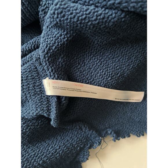 Free People FP Beach Chenille Everywhere Hoodie Women S/P Blue Beach Cozy - Picture 11 of 12